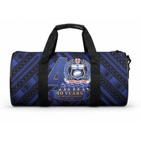 Toa Samoa 40th Anniversary Duffle Bag Royal Blue Tribal LT9 One size Blue - Polynesian Pride
