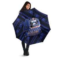 Toa Samoa 40th Anniversary Umbrella Royal Blue Tribal LT9 - Polynesian Pride