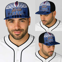 Toa Samoa Siva Tau Baseball Net Cap Royal Blue Chevron Geometric Heritage LT9 - Polynesian Pride