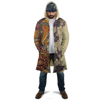 Polynesia Cloak Hibiscus Hawaiian Tribal Tattoo Retro Tan - Polynesian Pride