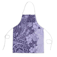 Polynesia Apron Hibiscus Hawaiian Tribal Tattoo Retro Violet - Polynesian Pride