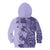Polynesia Kid Hoodie Hibiscus and Hawaiian Tribal Tattoo Retro Style Violet Color LT9 - Polynesian Pride