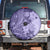 Polynesia Spare Tire Cover Hibiscus and Hawaiian Tribal Tattoo Retro Style Violet Color LT9 - Polynesian Pride