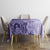 Polynesia Tablecloth Hibiscus and Hawaiian Tribal Tattoo Retro Style Violet Color LT9 - Polynesian Pride