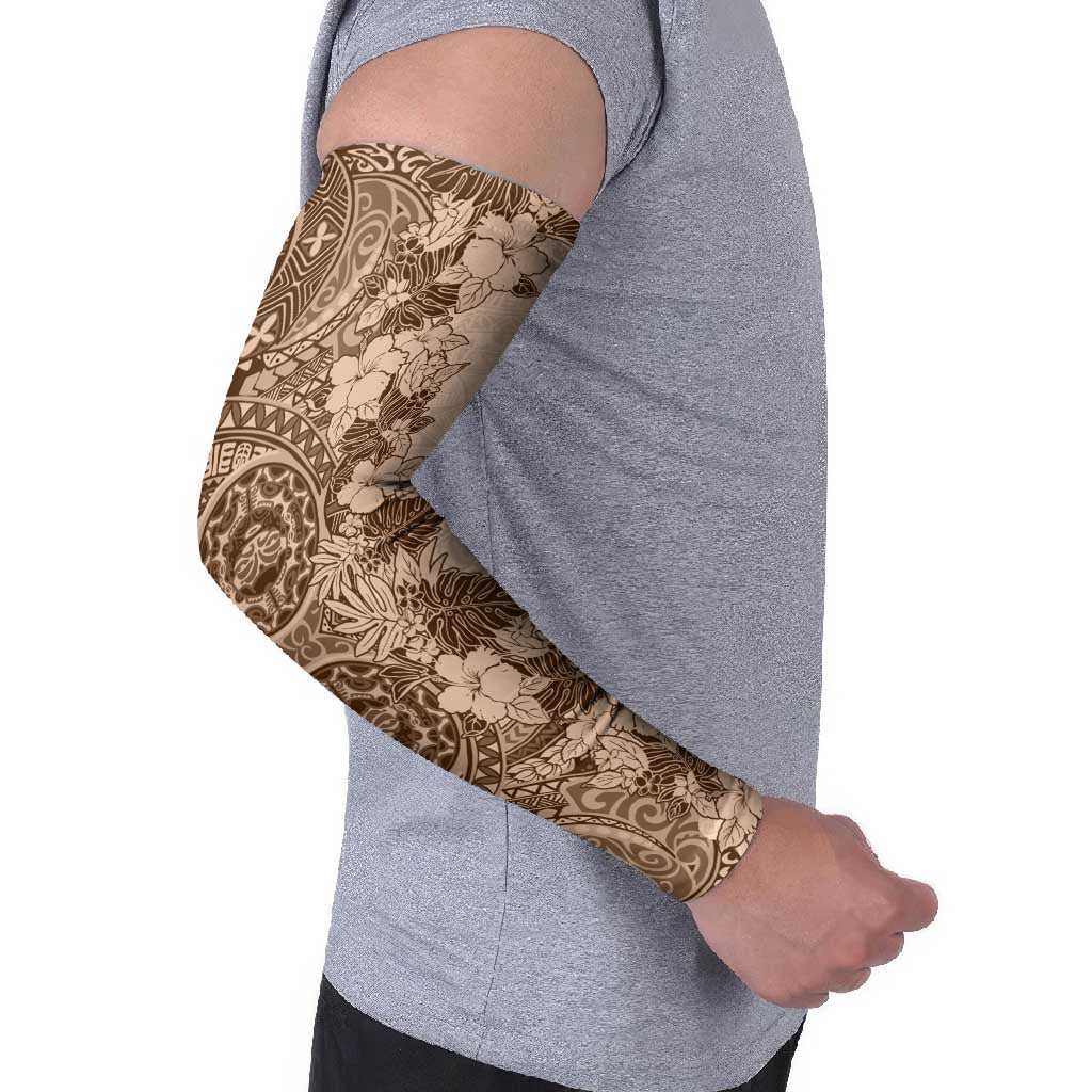Polynesia Arm Sleeves Hibiscus Hawaiian Tribal Tattoo Retro Pink Pastel - Polynesian Pride