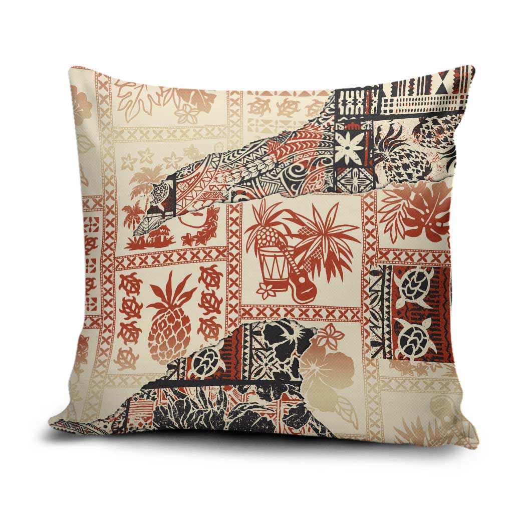 Hawaii Beige Version Pillow Cover Aloha Tribal Pattern LT9 Beige - Polynesian Pride