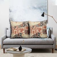 Hawaii Beige Version Pillow Cover Aloha Tribal Pattern LT9 - Polynesian Pride