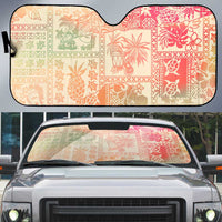 Hawaii Sweat Pink Ombre Auto Sun Shade Aloha Tribal Pattern - Polynesian Pride