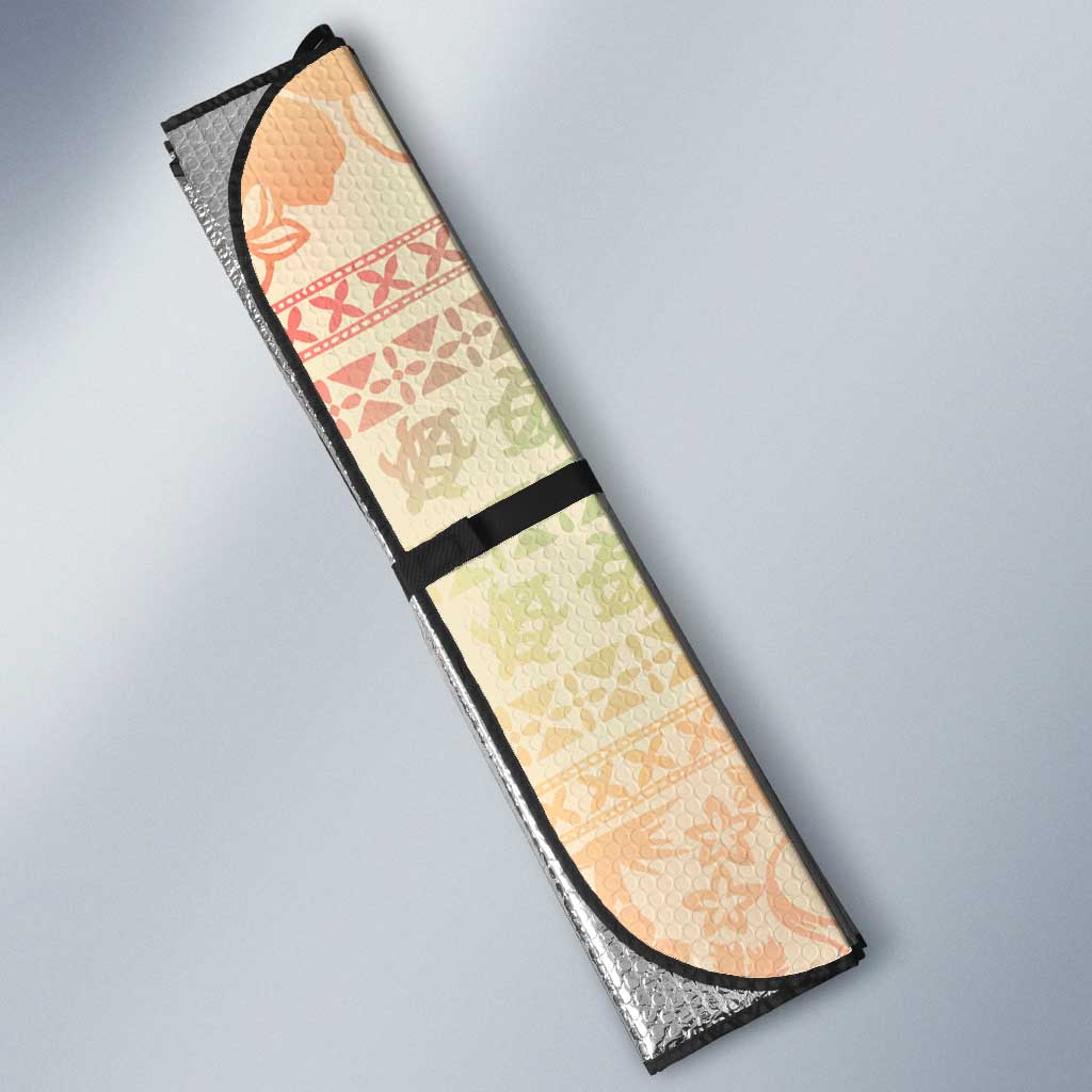 Hawaii Sweat Pink Ombre Auto Sun Shade Aloha Tribal Pattern - Polynesian Pride