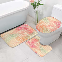 Hawaii Sweat Pink Ombre Bathroom Set Aloha Tribal Pattern - Polynesian Pride
