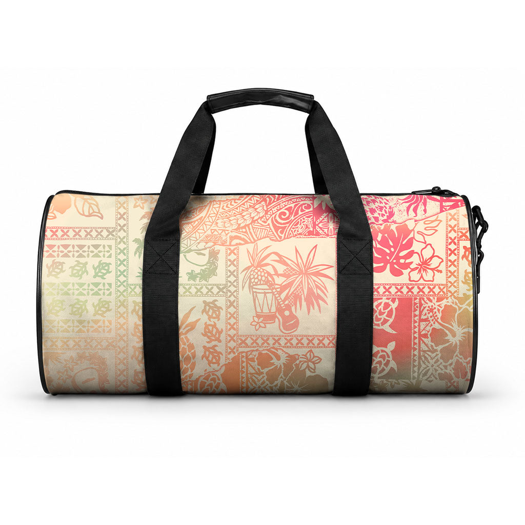 Hawaii Duffle Bag Aloha Tribal Pattern Sweat Pink Ombre LT9 One size Pink - Polynesian Pride