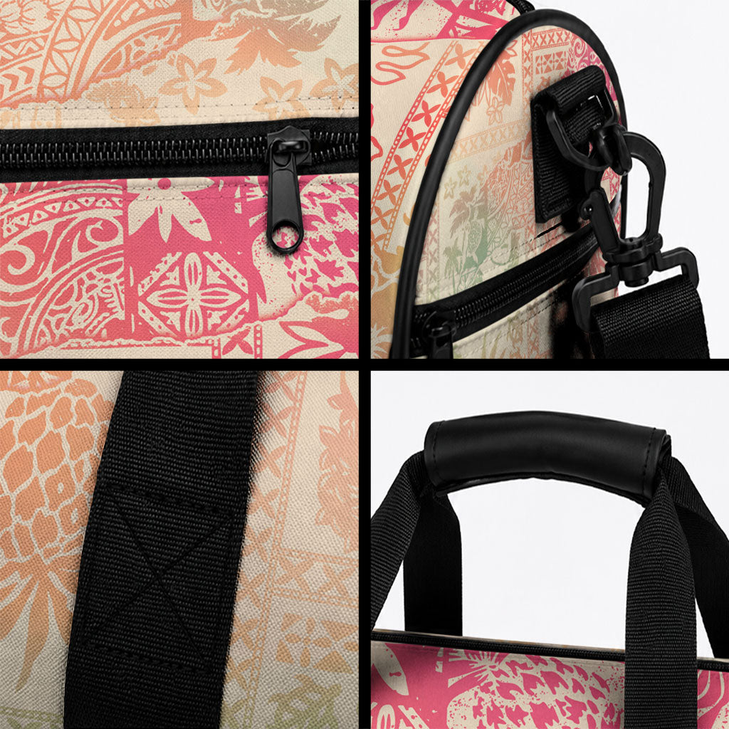 Hawaii Duffle Bag Aloha Tribal Pattern Sweat Pink Ombre LT9 - Polynesian Pride