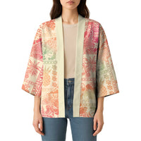 Hawaii Sweat Pink Ombre Kimono Aloha Tribal Pattern - Polynesian Pride