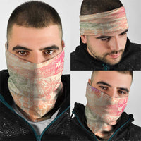 Hawaii Sweat Pink Ombre Neck Gaiter Aloha Tribal Pattern LT9 - Polynesian Pride
