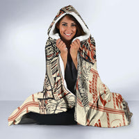 Aloha Hawaii Christmas Hooded Blanket Mele Kalikimaka Tapa Tribal Retro Style LT9 - Polynesian Pride