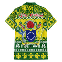 Cook Islands Christmas Hawaiian Shirt Santa Beach Meri Kiritimiti LT9 - Polynesian Pride