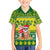 Cook Islands Christmas Kid Hawaiian Shirt Santa Beach Meri Kiritimiti LT9 Kid Green - Polynesian Pride