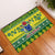 Cook Islands Christmas Rubber Doormat Santa Beach Meri Kiritimiti LT9 Green - Polynesian Pride