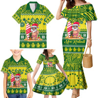 Personalised Cook Islands Christmas Family Matching Mermaid Dress and Hawaiian Shirt Santa Beach Meri Kiritimiti LT9 - Polynesian Pride