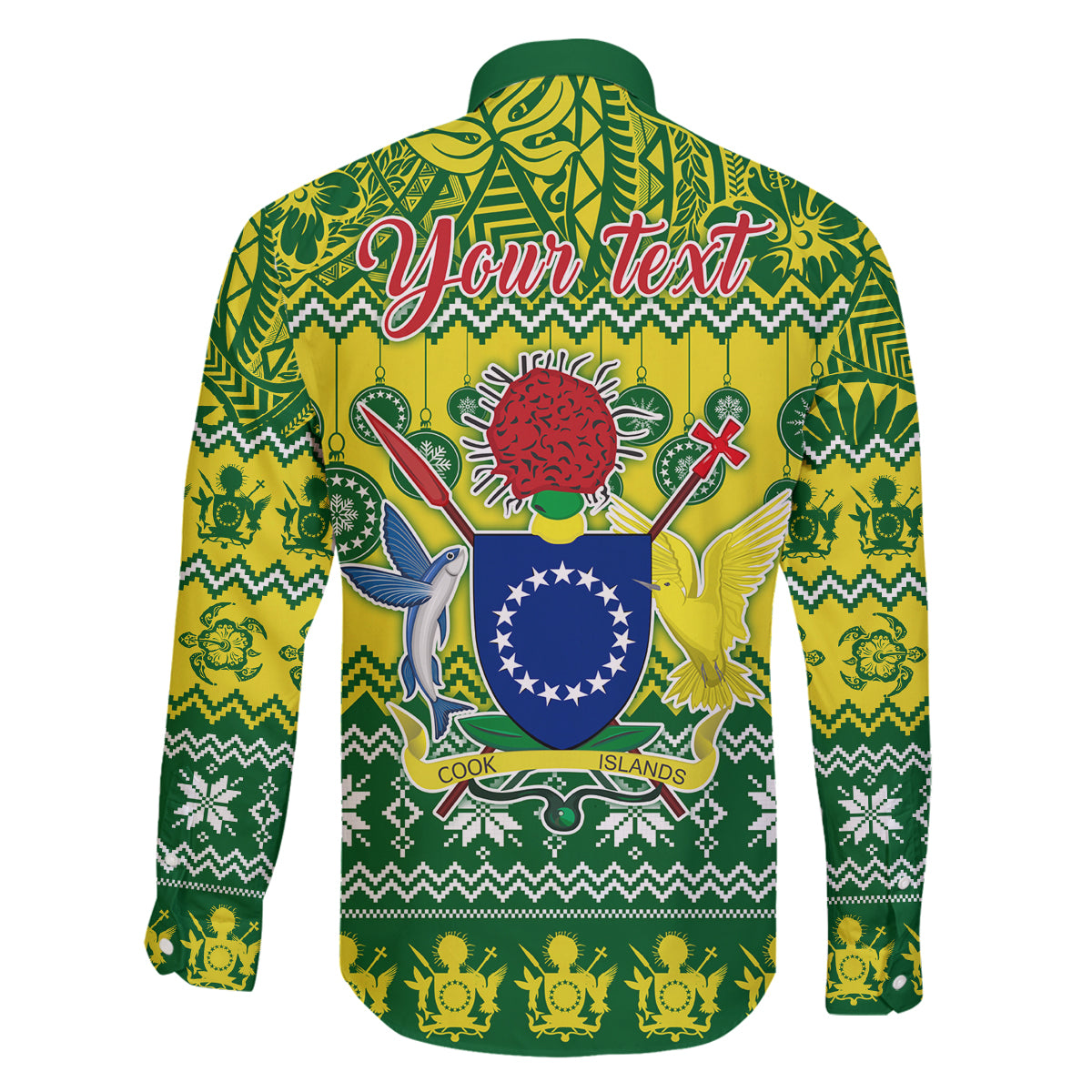 Personalised Cook Islands Christmas Family Matching Summer Maxi Dress and Hawaiian Shirt Santa Beach Meri Kiritimiti LT9 - Polynesian Pride