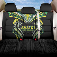 Rugby Cook Islands Avaiki Back Car Seat Cover Black Kuki Airani Tribal Maori Inspired LT9 One Size Black - Polynesian Pride