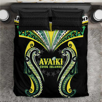 Rugby Cook Islands Avaiki Bedding Set Black Kuki Airani Tribal Maori Inspired - Polynesian Pride