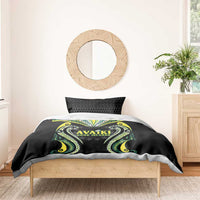 Rugby Cook Islands Avaiki Bedding Set Black Kuki Airani Tribal Maori Inspired - Polynesian Pride