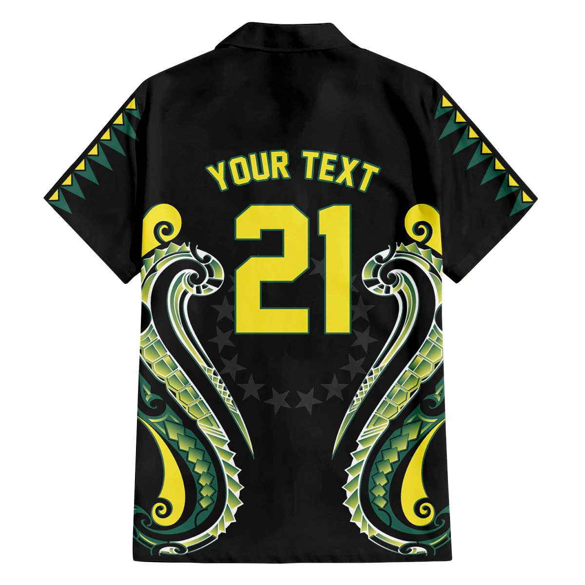 Custom Rugby Cook Islands Avaiki Family Matching Off The Shoulder Long Sleeve Dress and Hawaiian Shirt Black Kuki Airani Tribal Maori Inspired - Polynesian Pride