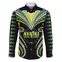 Custom Rugby Cook Islands Avaiki Family Matching Short Sleeve Bodycon Dress and Hawaiian Shirt Black Kuki Airani Tribal Maori Inspired - Polynesian Pride