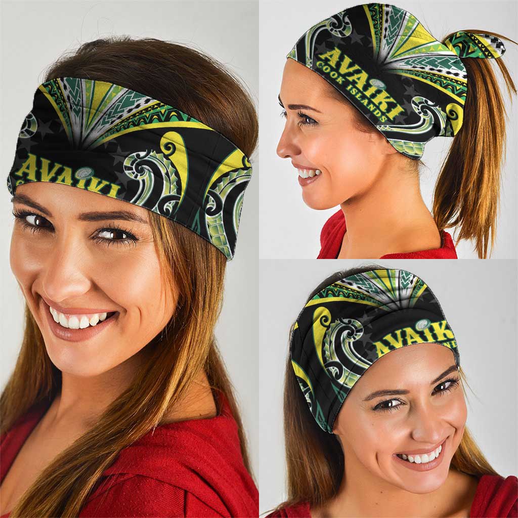 Rugby Cook Islands Avaiki Neck Gaiter Black Kuki Airani Tribal Maori Inspired LT9 - Polynesian Pride