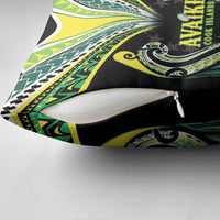 Rugby Cook Islands Avaiki Pillow Cover Black Kuki Airani Tribal Maori Inspired LT9 - Polynesian Pride