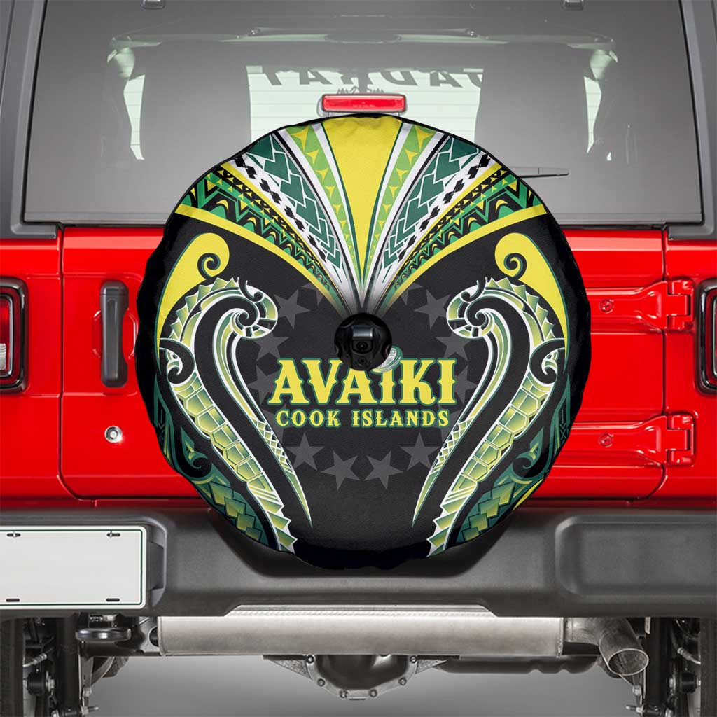 Rugby Cook Islands Avaiki Spare Tire Cover Black Kuki Airani Tribal Maori Inspired - Polynesian Pride