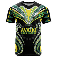 Custom Rugby Cook Islands Avaiki T Shirt Black Kuki Airani Tribal Maori Inspired LT9 Black - Polynesian Pride