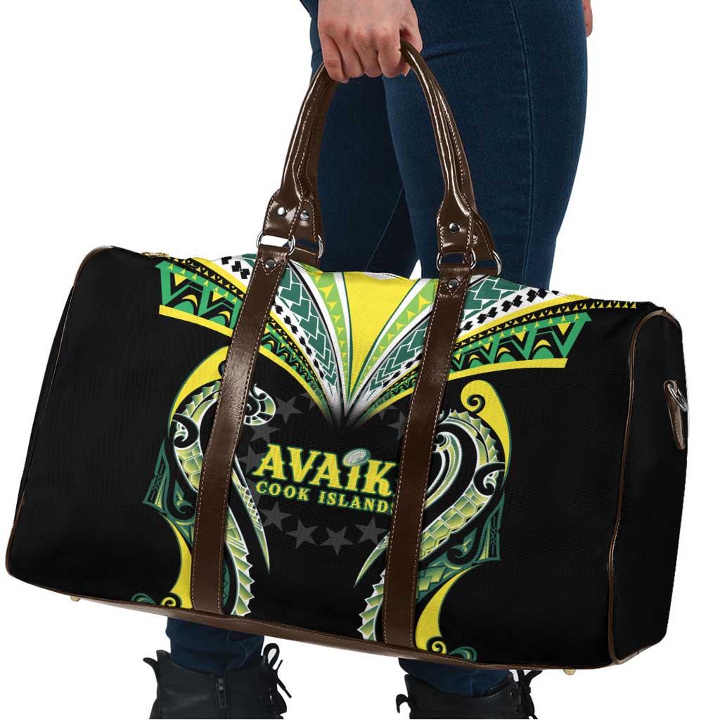 Rugby Cook Islands Avaiki Travel Bag Black Kuki Airani Tribal Maori Inspired LT9 - Polynesian Pride
