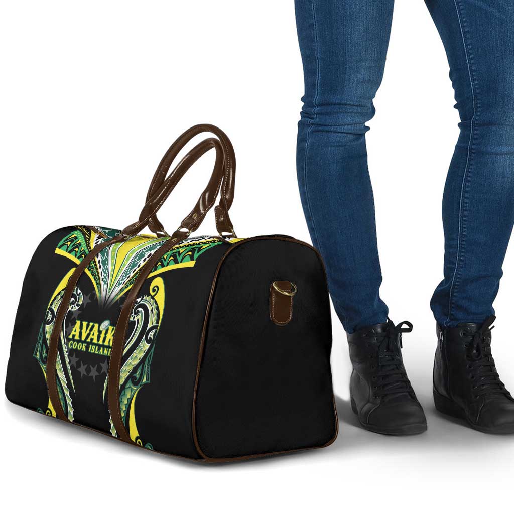 Rugby Cook Islands Avaiki Travel Bag Black Kuki Airani Tribal Maori Inspired LT9 - Polynesian Pride