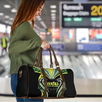 Rugby Cook Islands Avaiki Travel Bag Black Kuki Airani Tribal Maori Inspired LT9 - Polynesian Pride
