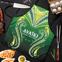 Rugby Cook Islands Avaiki Apron Green Kuki Airani Tribal Maori Inspired - Polynesian Pride