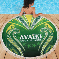 Rugby Cook Islands Avaiki Beach Blanket Green Kuki Airani Tribal Maori Inspired LT9 - Polynesian Pride