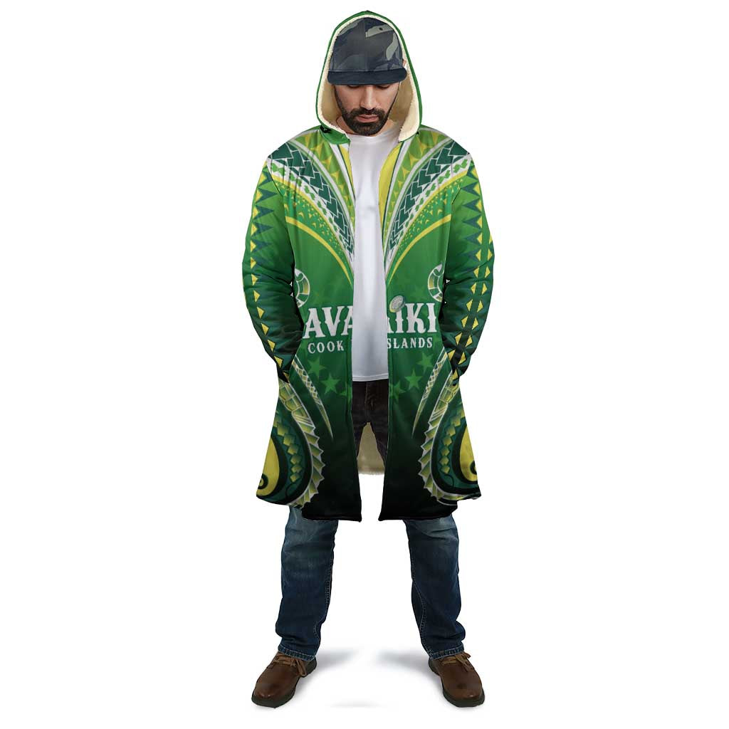 Custom Rugby Cook Islands Avaiki Cloak Green Kuki Airani Tribal Maori Inspired - Polynesian Pride