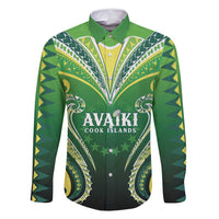 Custom Rugby Cook Islands Avaiki Family Matching Summer Maxi Dress and Hawaiian Shirt Green Kuki Airani Tribal Maori Inspired - Polynesian Pride