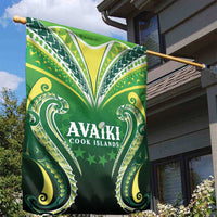 Rugby Cook Islands Avaiki Garden Flag Green Kuki Airani Tribal Maori Inspired - Polynesian Pride