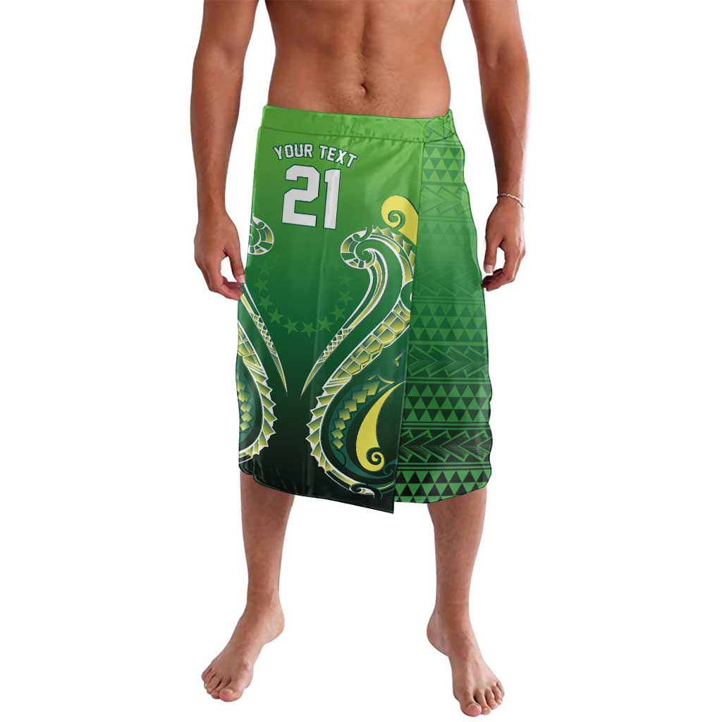 Custom Rugby Cook Islands Avaiki Lavalava Green Kuki Airani Tribal Maori Inspired - Polynesian Pride