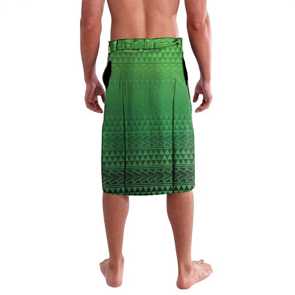 Custom Rugby Cook Islands Avaiki Lavalava Green Kuki Airani Tribal Maori Inspired - Polynesian Pride