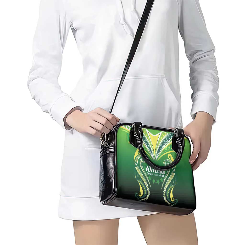 Rugby Cook Islands Avaiki Shoulder Handbag Green Kuki Airani Tribal Maori Inspired LT9 - Polynesian Pride