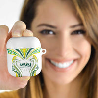 Rugby Cook Islands Avaiki AirPods Case White Kuki Airani Tribal Maori Inspired LT9 - Polynesian Pride
