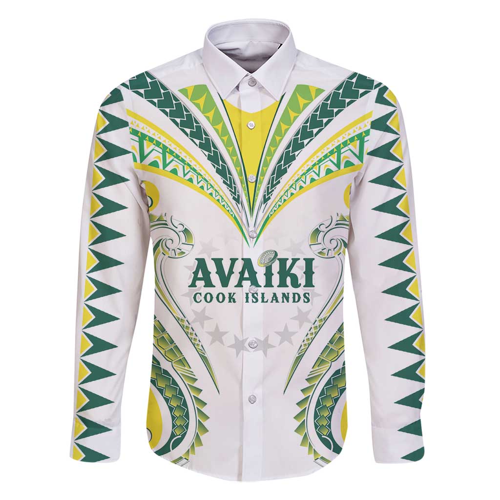 Custom Rugby Cook Islands Avaiki Family Matching Summer Maxi Dress and Hawaiian Shirt White Kuki Airani Tribal Maori Inspired - Polynesian Pride