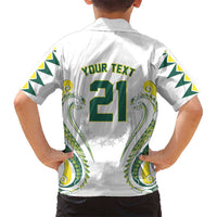 Custom Rugby Cook Islands Avaiki Hawaiian Shirt White Kuki Airani Tribal Maori Inspired LT9 - Polynesian Pride