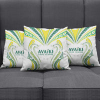 Rugby Cook Islands Avaiki Pillow Cover White Kuki Airani Tribal Maori Inspired LT9 - Polynesian Pride