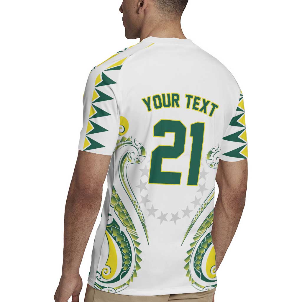 Custom Rugby Cook Islands Avaiki Rugby Jersey White Kuki Airani Tribal Maori Inspired LT9 - Polynesian Pride