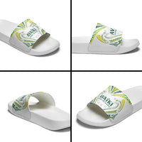 Rugby Cook Islands Avaiki Slide Sandals White Kuki Airani Tribal Maori Inspired LT9 - Polynesian Pride